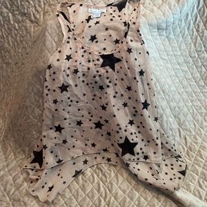 5 for $25! Tan high low top with black stars!